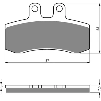 Brzda pro motocykl GOLDFREN brzdové desky 105 AD