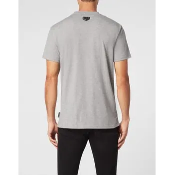 Pánské tričko PHILIPP PLEIN T-Shirt 9419 Šedá Regular Fit M