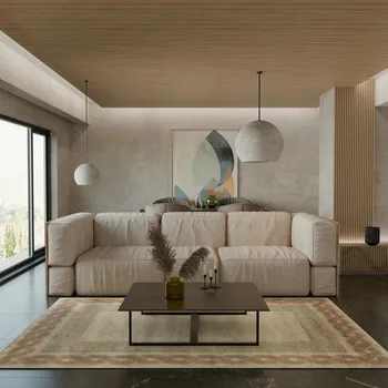 Koberec JUTEX Kusový koberec VIRGINIA 73403 261 béžový BARVA: Béžová, ROZMĚR: 200x290 cm