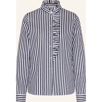 Dámská halenka Eterna Dámská Halenka S Volánky, bílá / tmavě modrá, 48