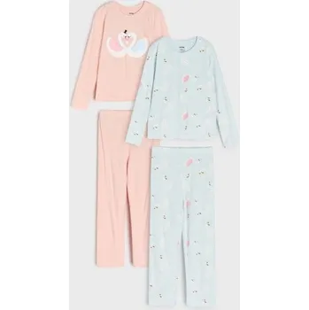 Dívčí spodní prádlo Sinsay - Dvoudílná pyžama – balení 2 kusů - pastelová růžová - 497EV-03X - 497EV-03X-134