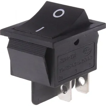 vypínač Vypínač kolébkový ON-OFF 2pol. 250V/15A