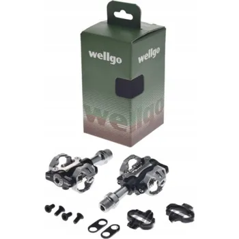 Pedál na kolo Lehké SPD MTB pedály Wellgo s ložisky 9/16, 298 g