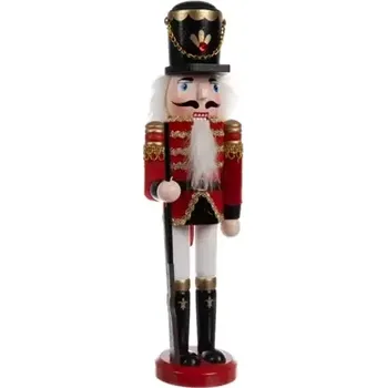 Vánoční dekorace 1Mcz Vánoční dekorace Louskáček dřevěný vojáček 31 cm
