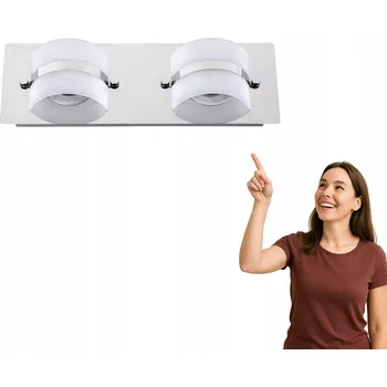 Nástěnné svítidlo Nástěnné svítidlo Rabalux stříbrné, integrovaný LED zdroj 5 W