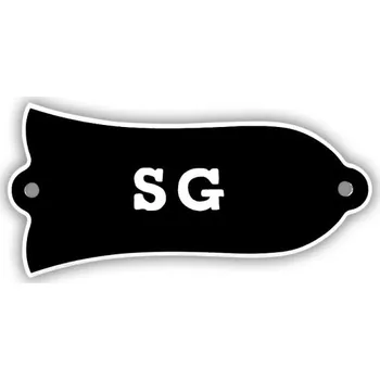 Klasická kytara Dekorativní kryt pro elektrickou kytaru Gibson SG Tvar zvonku s nápisem SG Stylový doplněk pro úpravu vzhledu nástroje Kytarové příslušenství