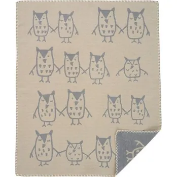 Dětská deka Dětská deka Hand in Hand greige 70x90, Klippan Švédsko Modrá