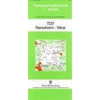 Topographische Karte Baden-Württemberg Neresheim-West