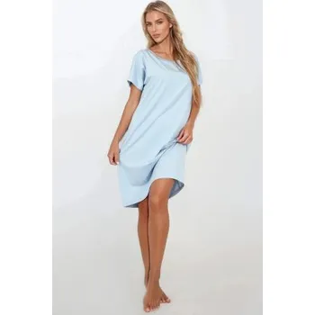 Dámská noční košile Noční košile Momenti Per Me Always Loved - hypoalergenní Světle modrá L