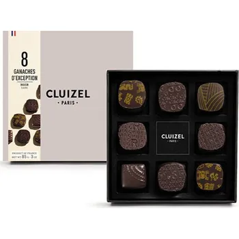 Čokoláda Michel Cluizel bonboniéra „8 Ganaches d´Exception Noir“