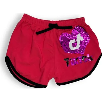 Dívčí kraťasy Baby Dívčí kraťasy Tiktok Barva: Červená, Velikost: 122