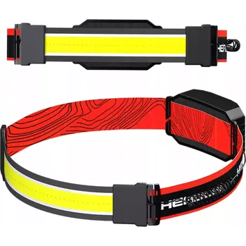 Svítilna Svítilna LED na hlavu, na čelo, SVĚTLOMET 1000 lm ROZSAH 230° (Moderní světlomet, svítilna na hlavě s výkonnou širokoúhlou LED diodou, která je díky své síle široce používána v energeticky úsporných žárovkách. Svítilna na hlavě má 1000 lumenů, je mnohem j