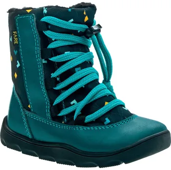 Dívčí zimní obuv FARE MID-WIDE SNĚHULE dětské zimní nepromokavé boty petrolejové - Velikost(EUR) 27 7042131