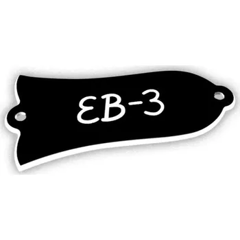 Klasická kytara Dekorativní kryt pro elektrickou kytaru Gibson Tvar zvonku s nápisem EB-3 Stylový doplněk pro klasické modely Vintage kytarové příslušenství