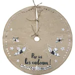 Koberec pod vánoční stromek z juty - modrý