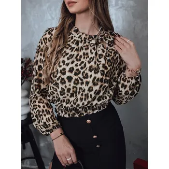 Dámská oversize halenka s leopardím vzorem Velikost: U