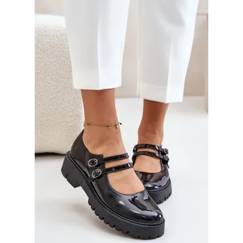 Dámské polobotky Dámské Polobotky S Pásky Rialuna Barva: Černá, Velikost: 38