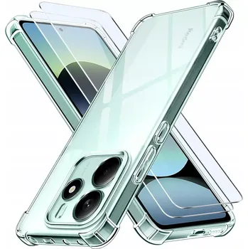 Pouzdro na mobilní telefon Xiaomi Redmi Note 14, 4G kryt pouzdro obal silikonový ANTI SHOCK na mobil (ANTI SHOCK - posílené rohy vzduchovými komorami / funguje jako airbag - FLEXIBILNÍ, silikonový OBAL, KRYT na mobil - průhledný. Pouze 0,3 mm - dokonalá ochrana bez zvýšení hmotnost