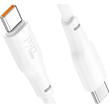 Náhradní díl pro mobilní telefon HOCO kabel typ C na typ C 3A 100W X93 1 m bílý