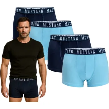 Boxerky MUSTANG pánské boxerky bavlna 4 ks (4PAK) vel. XL