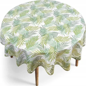 ubrus Kulatý dekorační ubrus odolný proti skvrnám na stůl pro večírky v zahradě domu