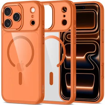 Pouzdro na mobilní telefon KRYT TECH-PROTECT MAGMAT MAGSAFE IPHONE 17 PRO MAX COSMIC ORANGE/CLEAR