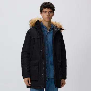 Reserved - Bunda parka s kapucí - černý - 750GC-99X - 750GC-99X-XL