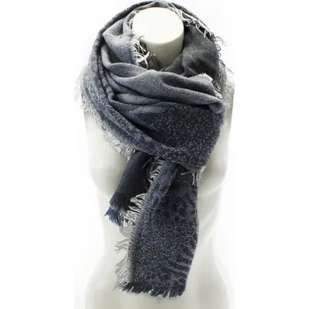 Šátek Modrošedý dámský šátek se vzorem Delgado