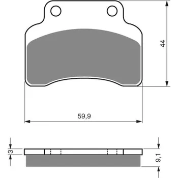 Brzda pro motocykl GOLDFREN brzdové desky 136 AD