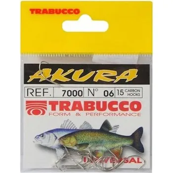 Rybářský háček 15ks - Háčky Trabucco Akura 7000 Velikost 10