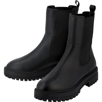 Dámské kozačky esmara® Dámská kožená kotníková obuv (černá, 37)