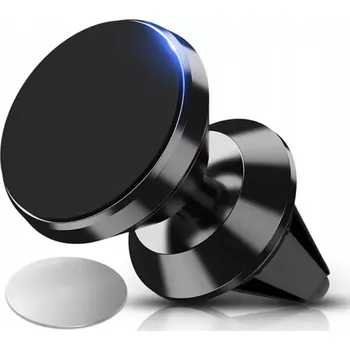 UNIVERZÁLNÍ TELEFONNÍ DRŽITEL do auta / hol2 (Poskytuje rotaci 360 ° Vybaveno silným neodymovým magnetem. Silné a stabilní držení telefonu, vyrobeny z hliníku. Instalace na ventilační mřížku (na telefon, tablet, navigace).)