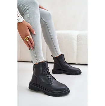 Dámské kozačky Zateplené botky workery dámské OO274A126 Barva: Černá, Velikost: 41