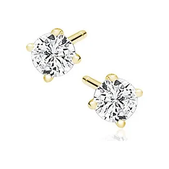 Náušnice Pozlacené náušnice JOANNA 4 mm Ag 925/1000