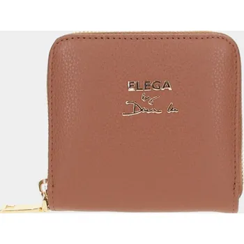 Malá zipová peněženka Mossy hnědá/zlato