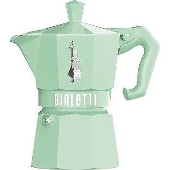 Moka konvice Bialetti Exclusive Moka zelená 3 porce