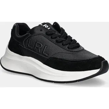 Dámské tenisky Kožené tenisky Lauren Ralph Lauren Franky dámské, černá barva, 802974376002 802974376002.001 99X, EUR 40