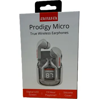 Sluchátka Aiwa Prodigy Micro Wireless Earbuds - bílá
