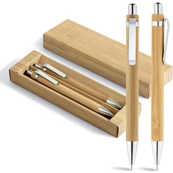 STRICKER Sada kuličkového pera a mechanické tužky GREENY Barva: naturální