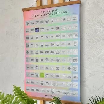Plakát Stírací plakát - 100 aktivit, které v životě stihnout
