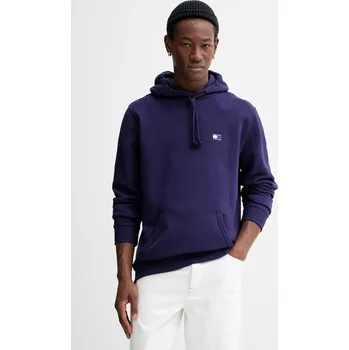 Pánská mikina Bavlněná mikina Tommy Jeans pánská, fialová barva, DM0DM20258 45X, vel. L