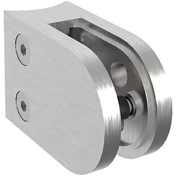 Zábradlí Držák skla pro kulatou trubku 42,4mm, kulatý 63x45x30, nerez broušený V4A