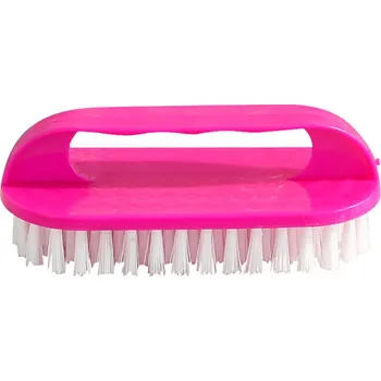 Pomůcka pro obuv a oblečení Plastový čisticí kartáč 12,5 x 4 x 6 cm Ruční kartáč na drhnutí podlahy a obuvi Náhodná barva růžová modrá nebo zelená Domácí úklid