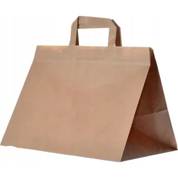 Papírová taška 32 x 25 cm hnědá