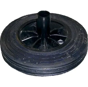 Náhradní plastové kolečko 200x48mm pro nádobu na odpad, černé