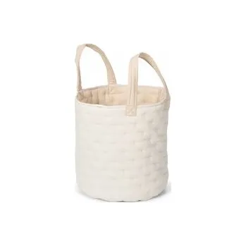 Dětsný nábytek Košík textilní oboustranný extra velký Pure Soft Beige Stripe