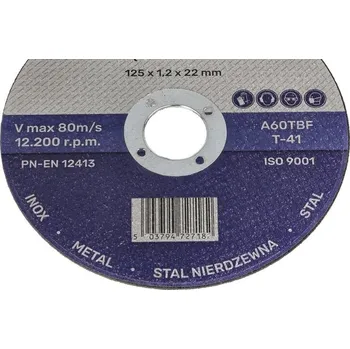 Řezný kotouč Řezný kotouč pr.125x1,2x22,2mm ( 50 ks) z nerezové oceli INOX