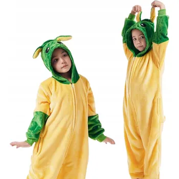 Karnevalový kostým Pyžamo Overal Kigurumi Kostým Baby Yoda pro děti 105 - 115 cm