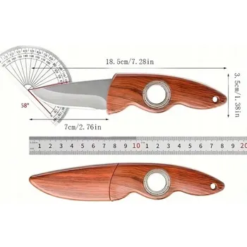 Kuchyňský nůž INOVATIVNÍ kempingový lovecký Nůž skrytý, Fidget spinner, pouzdro ND266