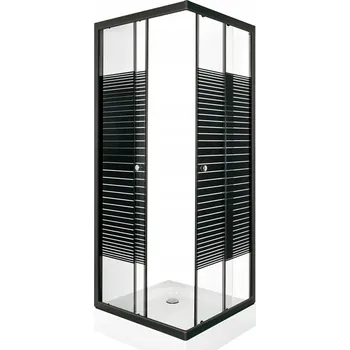 Sprchový kout Kerra Pico Black STR 90 s vaničkou